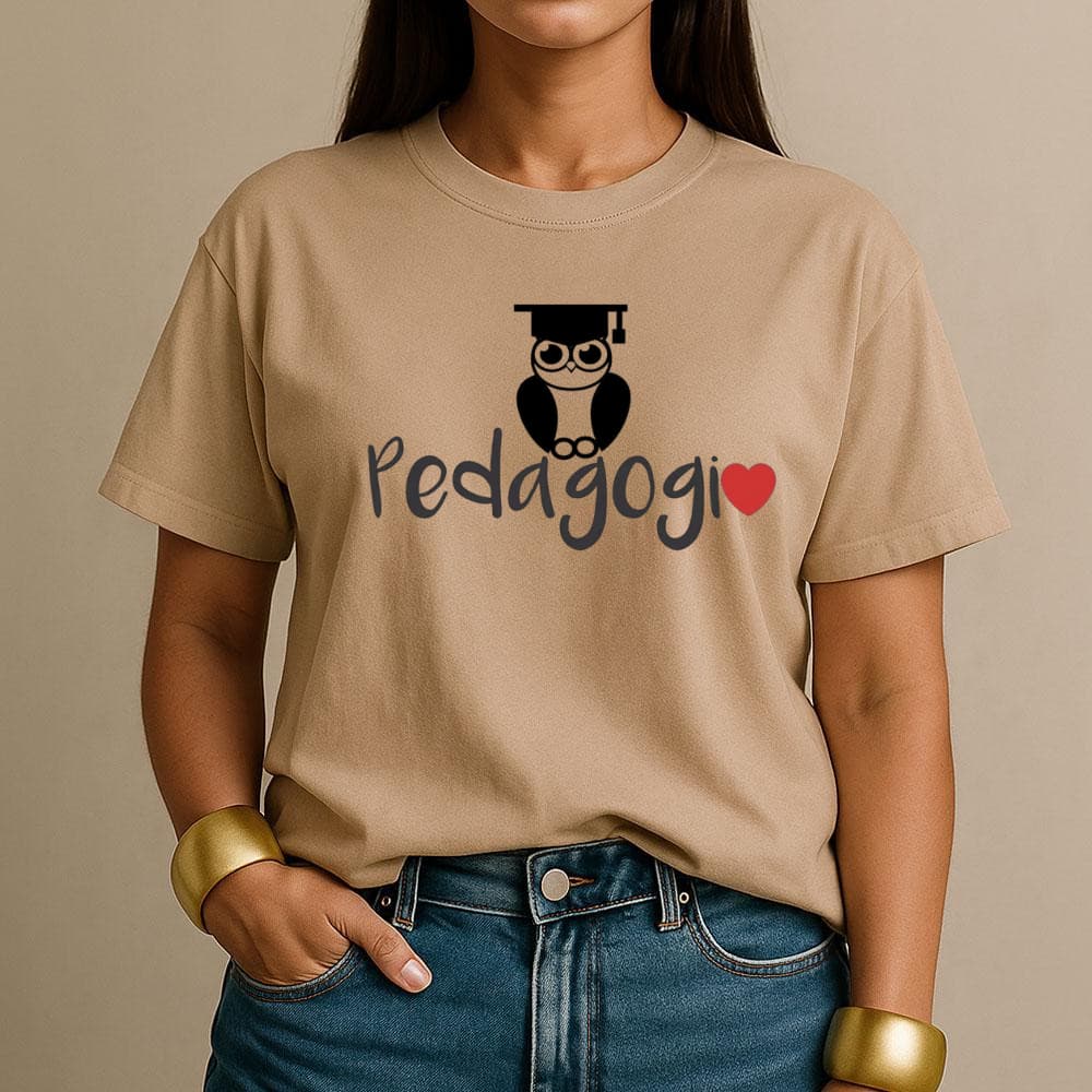 Camiseta Blusa Pedagogia Estampada para Professor Profissão Algodão Varias Cores T-shirt