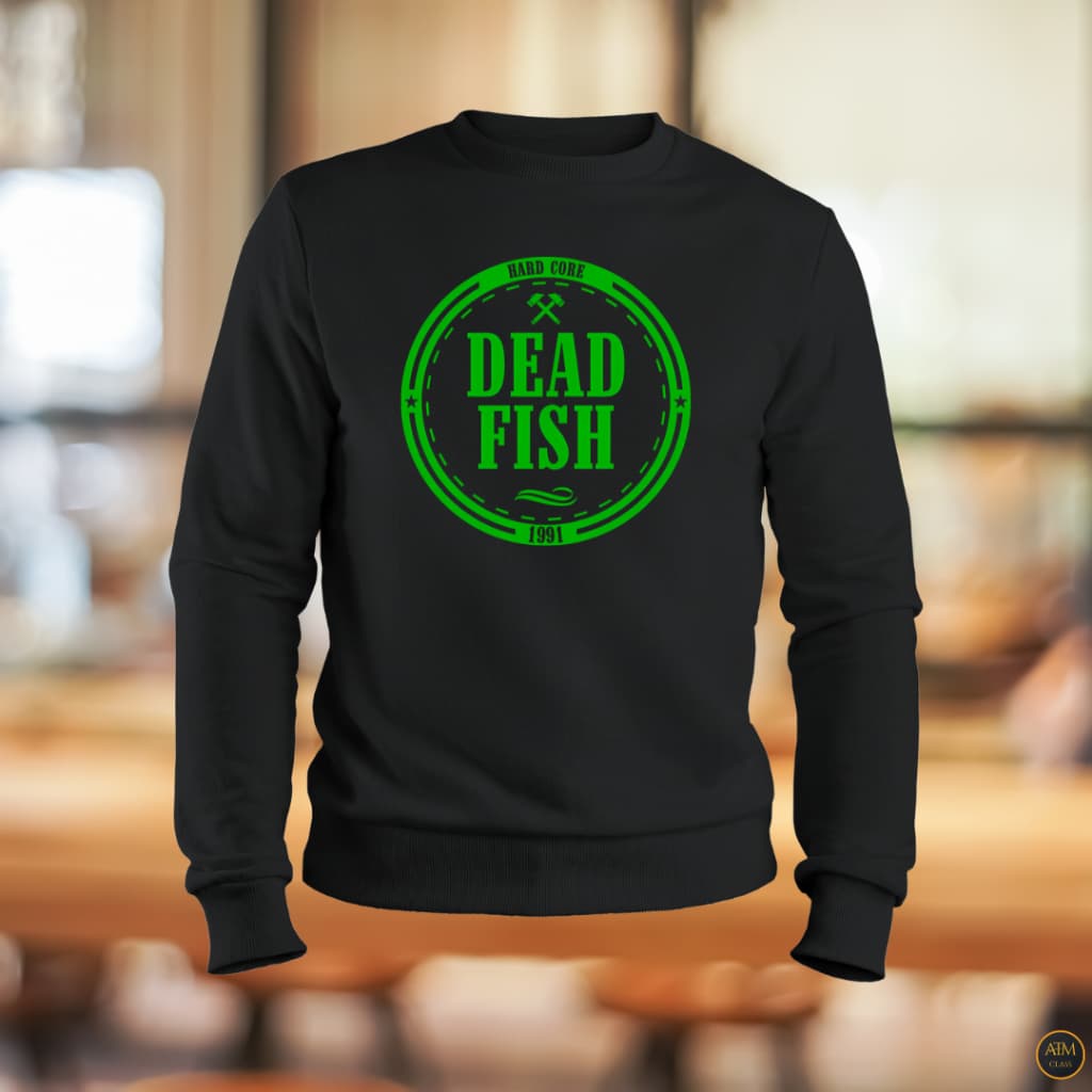 Moletom Casual Rock DEAD FISH Blusa unissex Frio Inverno Envio Imediato