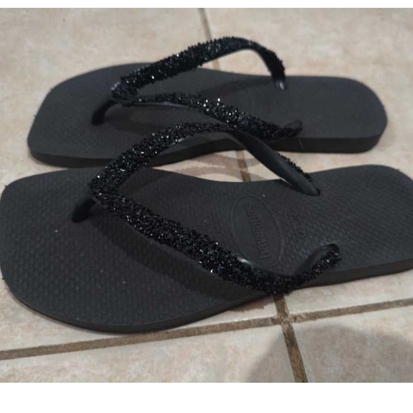 Chinelo Havaiana Slim brilho - Carnaval e dia a dia