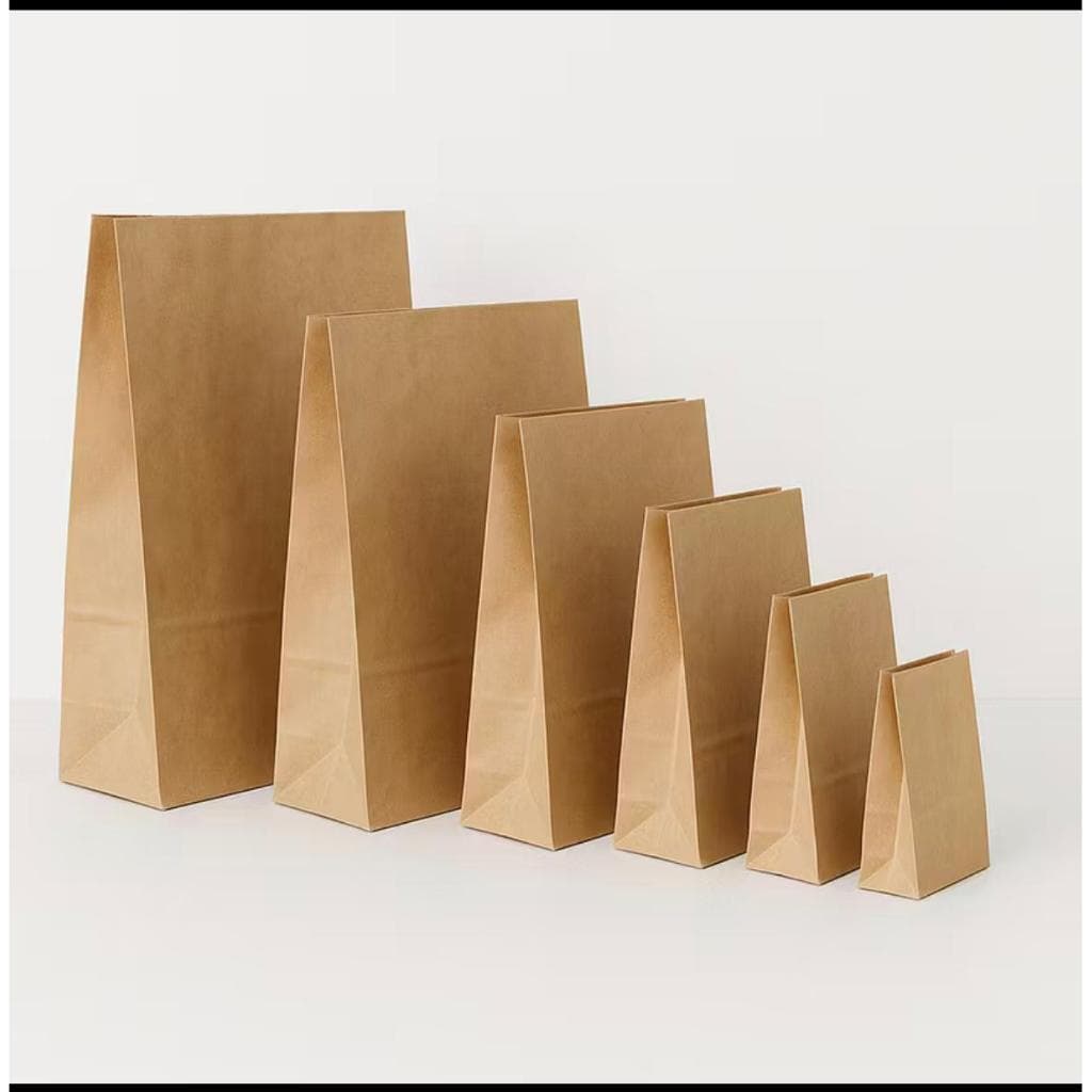 Saco papel Kraft S.O.S  Liso - Delivery c/100un - TOLEPEL