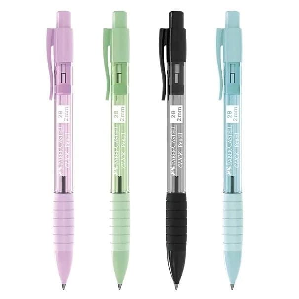 Lapiseira 2.0 Faber Castell Poly Click Colorida Tom Pastel