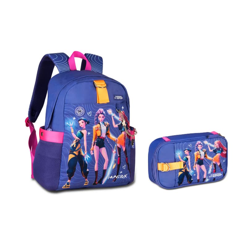 Kit Mochila Costas Guerreiras Do Kpop Netflix K-pop Menina Escolar Estojo Lançamento 2026 Original