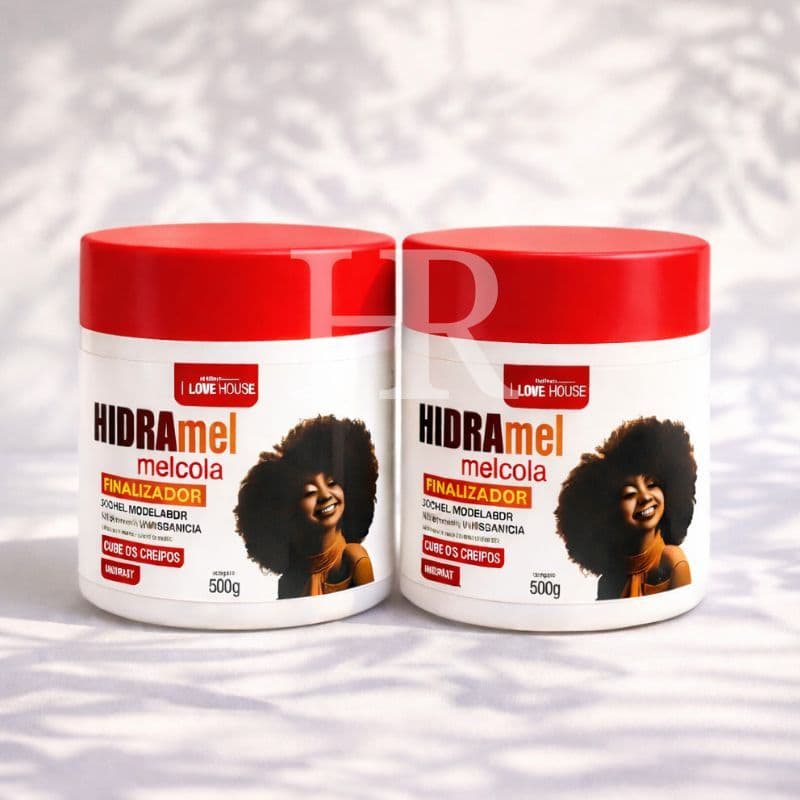Kit c/ 2 HIDRAmel MelCola Finalizador 500g – Cachos Definidos 72h Fitagem Perfeita Hidratação com Mel