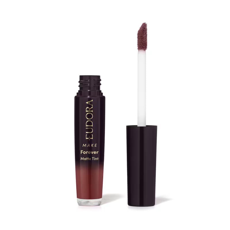 Batom Líquido Matte Tint Cor Bordô Intenso Eudora Make Forever Original