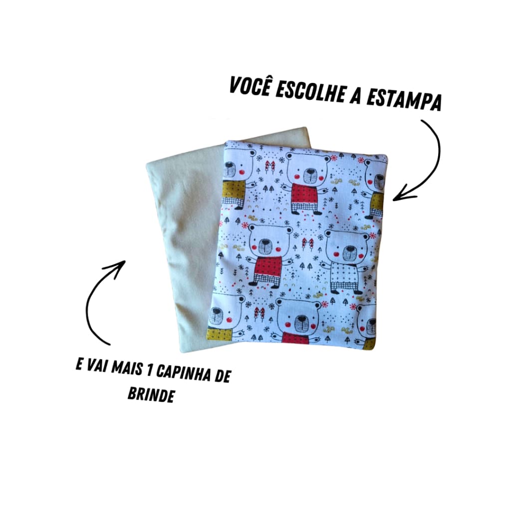 Almofada termica de sementes para bebês+uma capinha avulsa para troca Almofada para colica do bebe