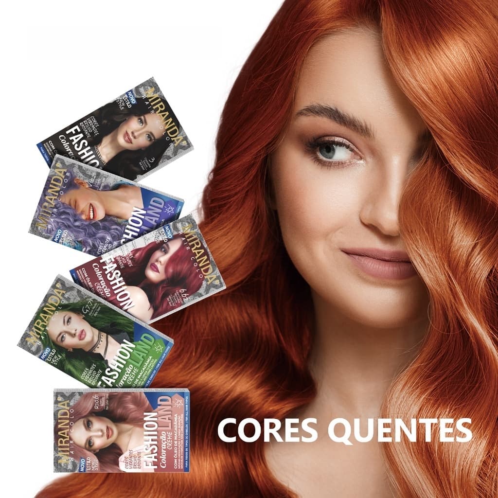 Tintura Creme para Todos os Cabelos 11 Cores Brilho Intenso e Longa Duração