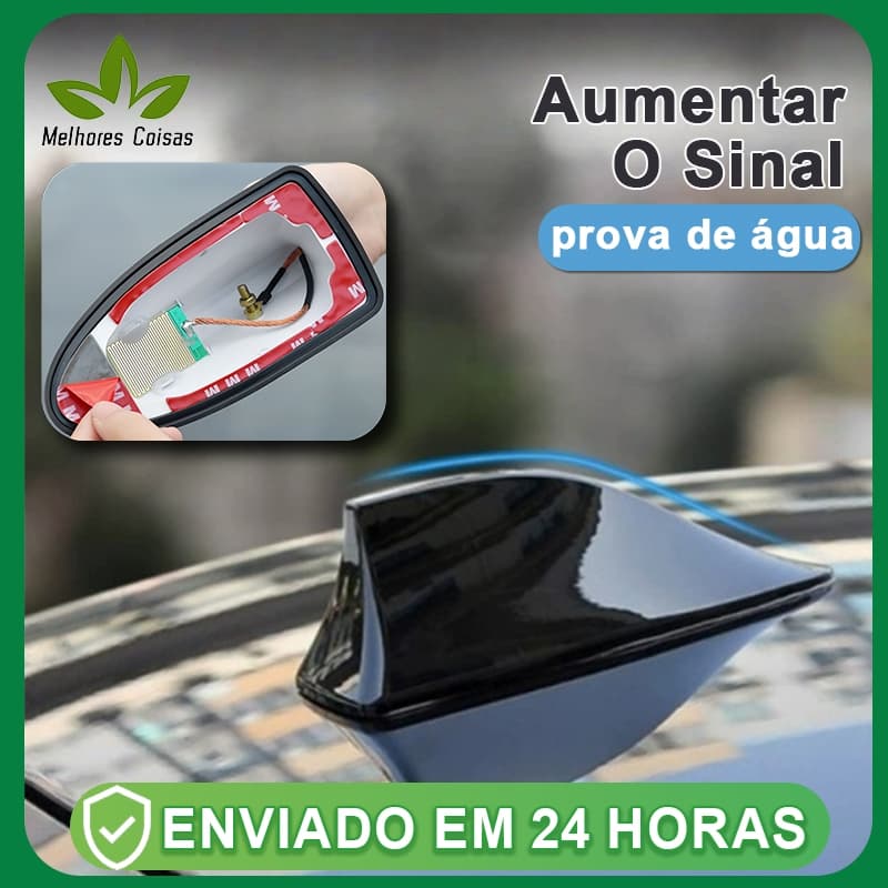 Antena Carro Veículo Shark Tubarão Barbatana Funcional Am Fm De Telhado Para Modelo De universal Car Styling