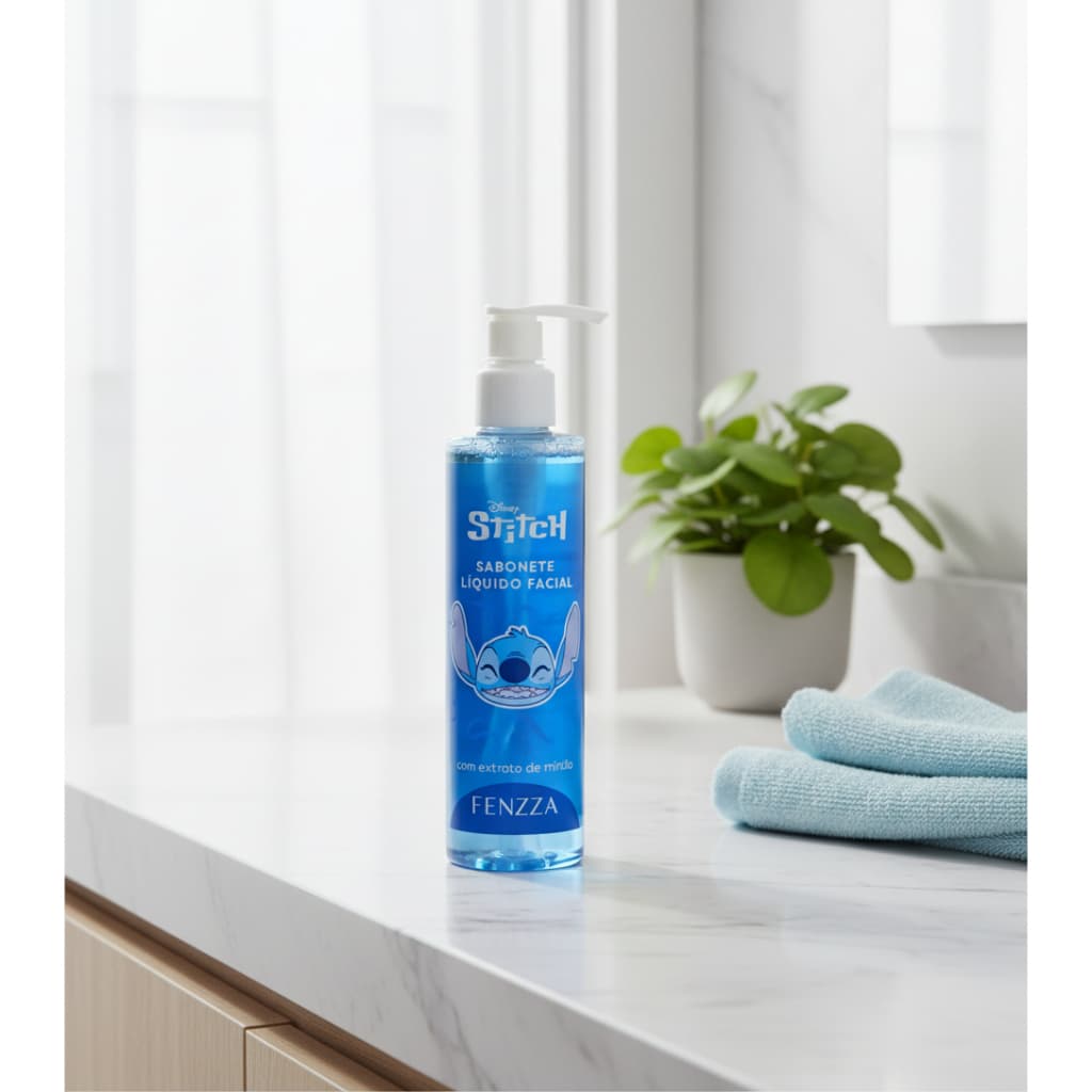 Sabonete Facial Fenzza Disney Lilo & Stitch - Pele Macia, Limpa e Refrescante, Original Oficial Disney Skincare