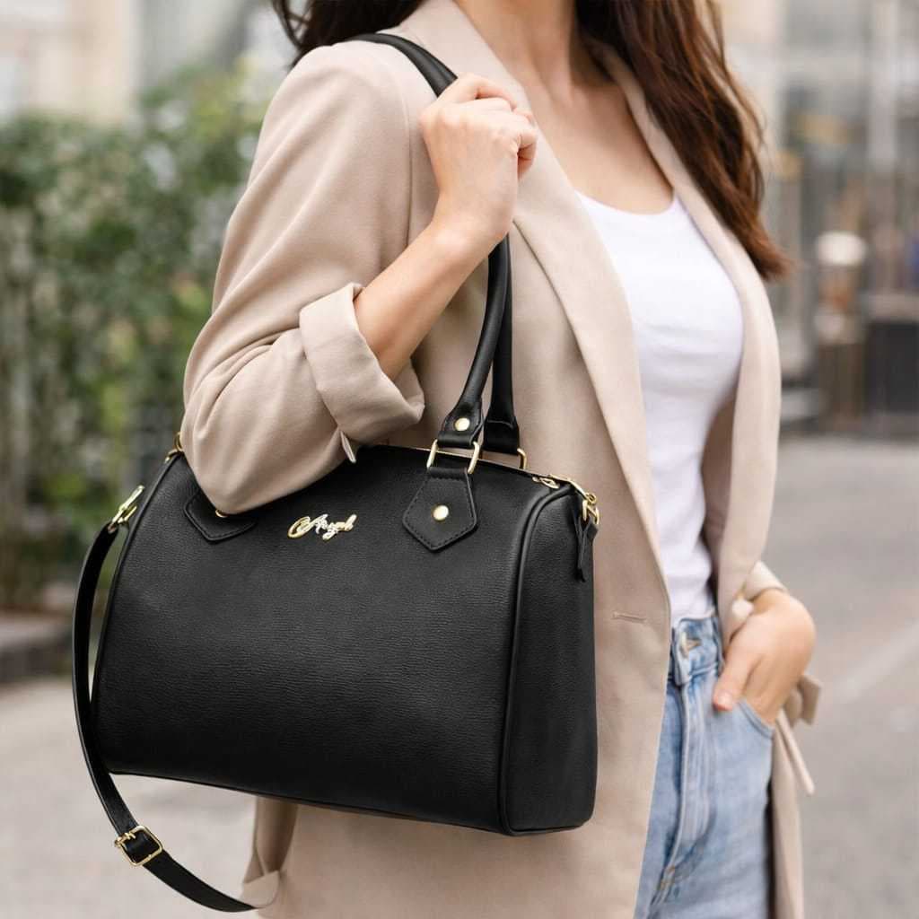 Bolsa baú com Alça de mão + Transversal