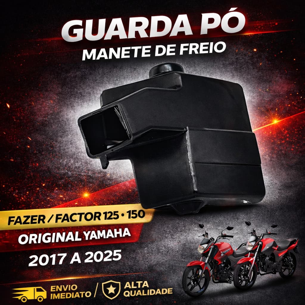 GUARDA PÓ MANETE DE FREIO FAZER FACTOR 125 150 ORIGINAL 2017 2018 2019 2020 2021 2022 2023 2024 2025