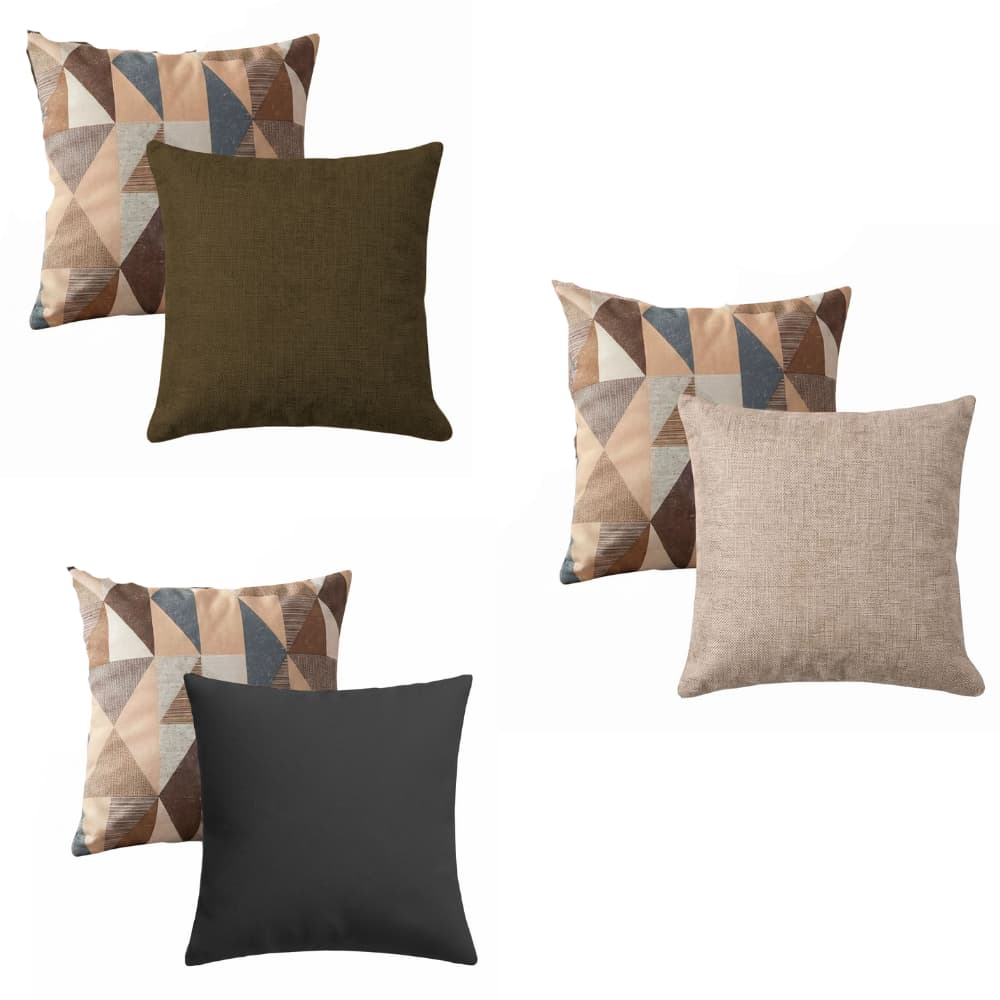 04 Almofadas Decorativas Luxo 50x50 Com ou Sem Enchimento Macia
