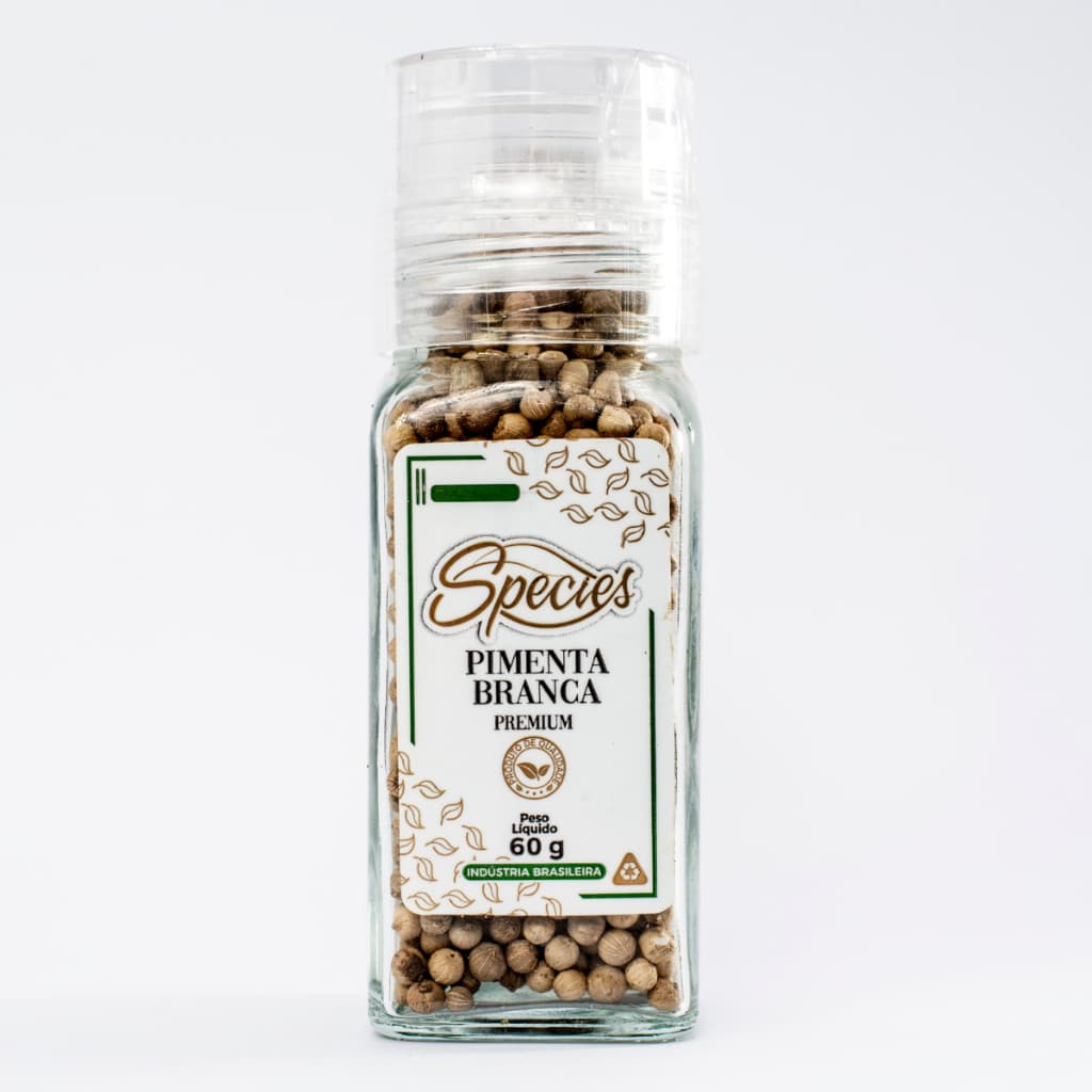Pimenta Branca Premium Species 60g – Moedor Gourmet