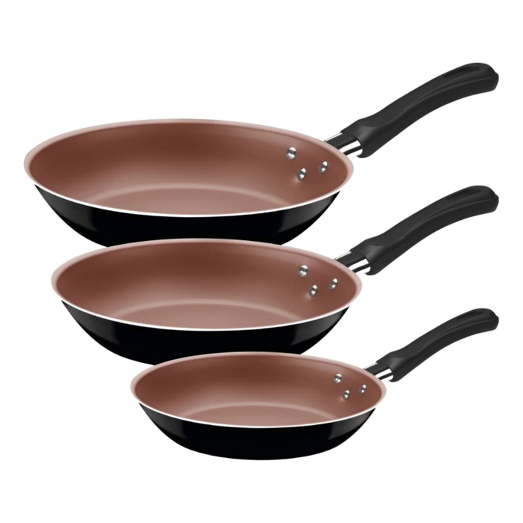 Jogo de Frigideiras Tramontina 3Pçs Linz Preto