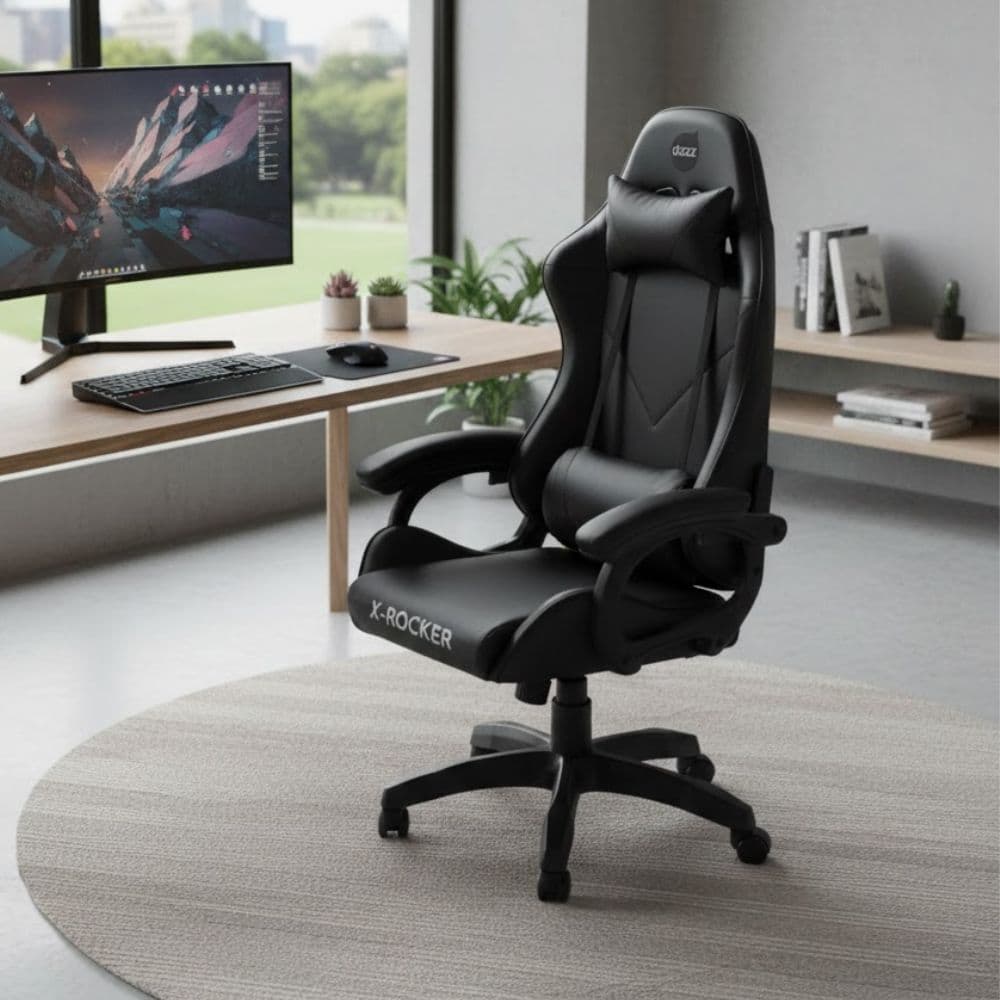 Cadeira Gamer Dazz X-rocker Com Encosto Reclinável 130° Preto