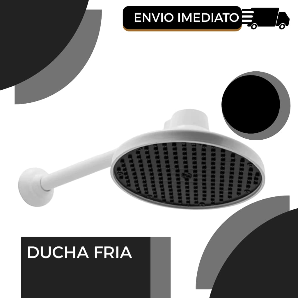Chuveiro Ducha Fria 9 Polegadas – Ideal para Piscina, Jardim Quintal e Vestiário