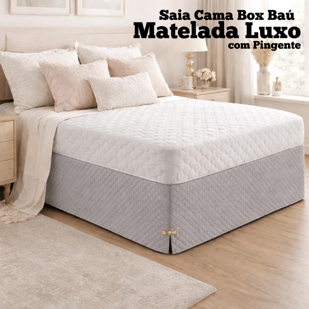 Saia Cama Casal Box Posta Matelada