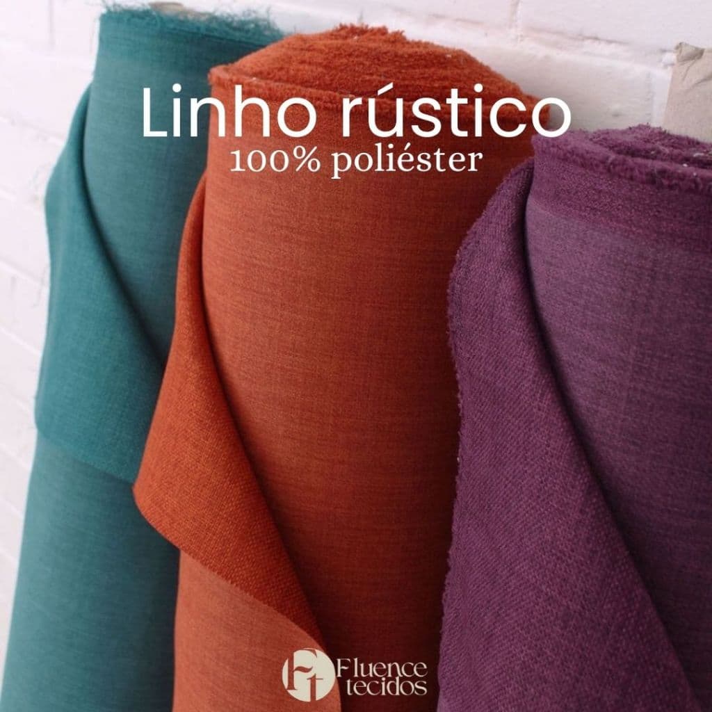 Tecido Linho rústico 1mt x 1,50m para calças blusas conjuntos moda casual e social feminina
