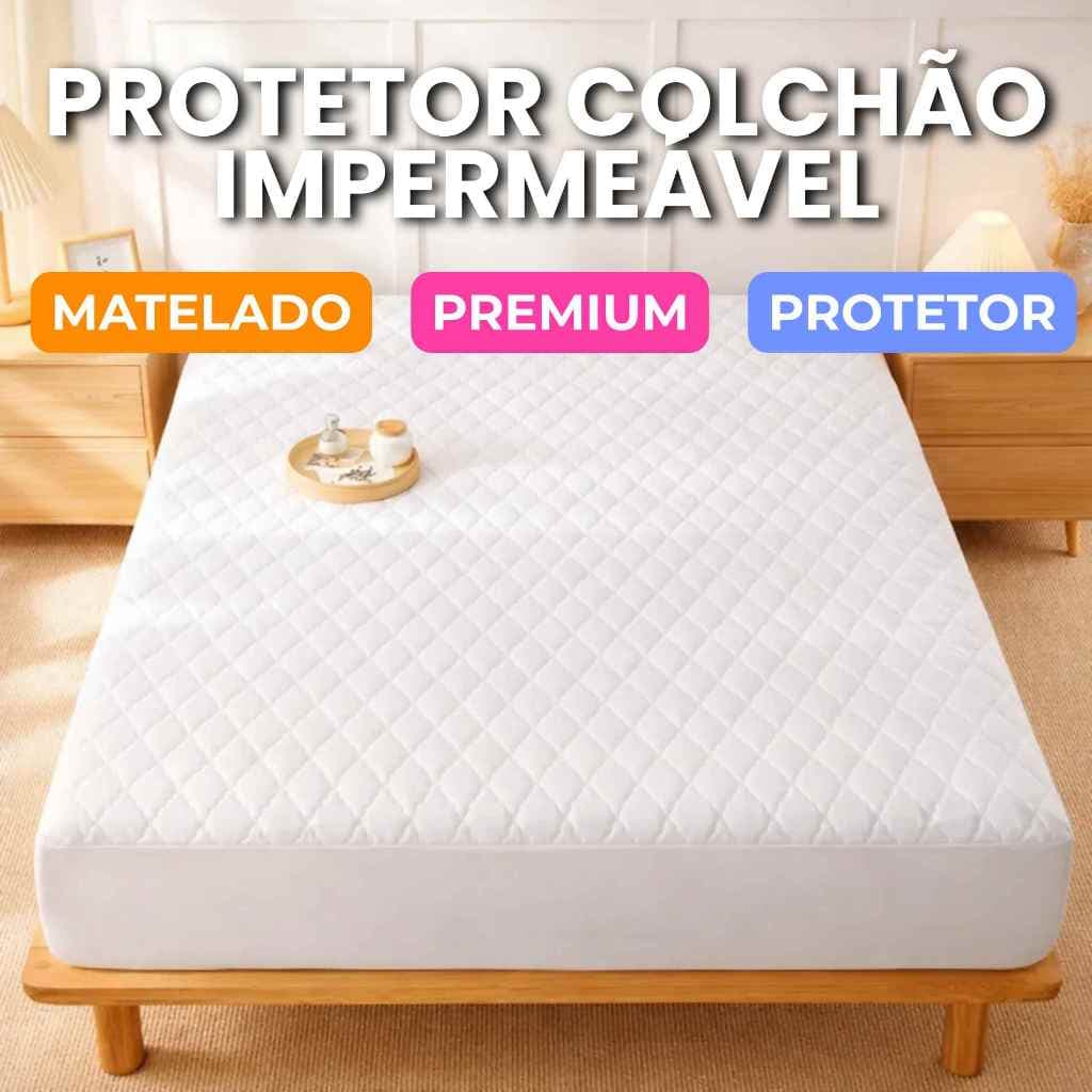 Capa Protetora Cobertura p/ Colchão Protetor de Colchão Capa Impermeável  Ánti-ácaro Solteiro Viuva Casal Queen King