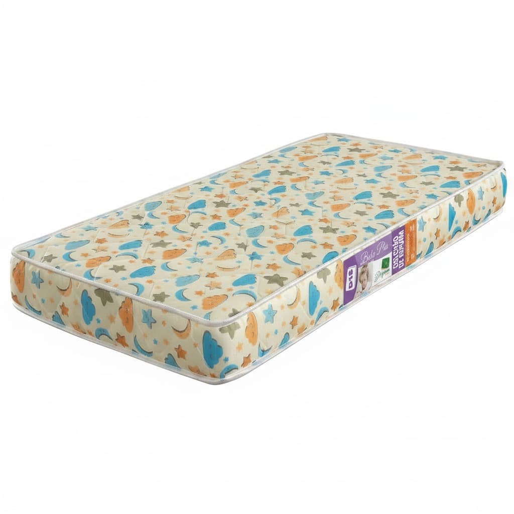Colchão Infantil Bebê Para Mini Cama Estampado Conforto Padrão Americano 150 x 70 D18