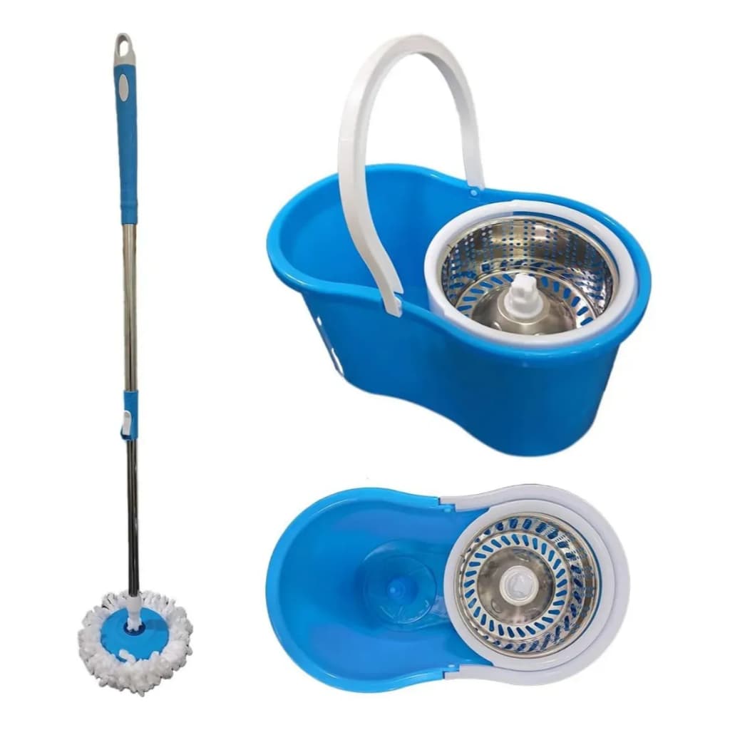 Mop Vassoura Esfregao Inox Giratorio Elite Imports 8 Litros