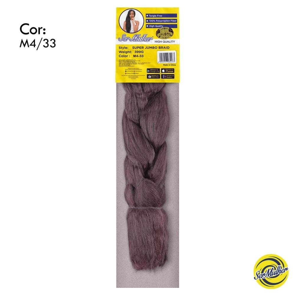 Cabelo Ser Mulher Super Jumbo mesclado 399g M4/33 Cabelos Longos Com Volume e Estilo
