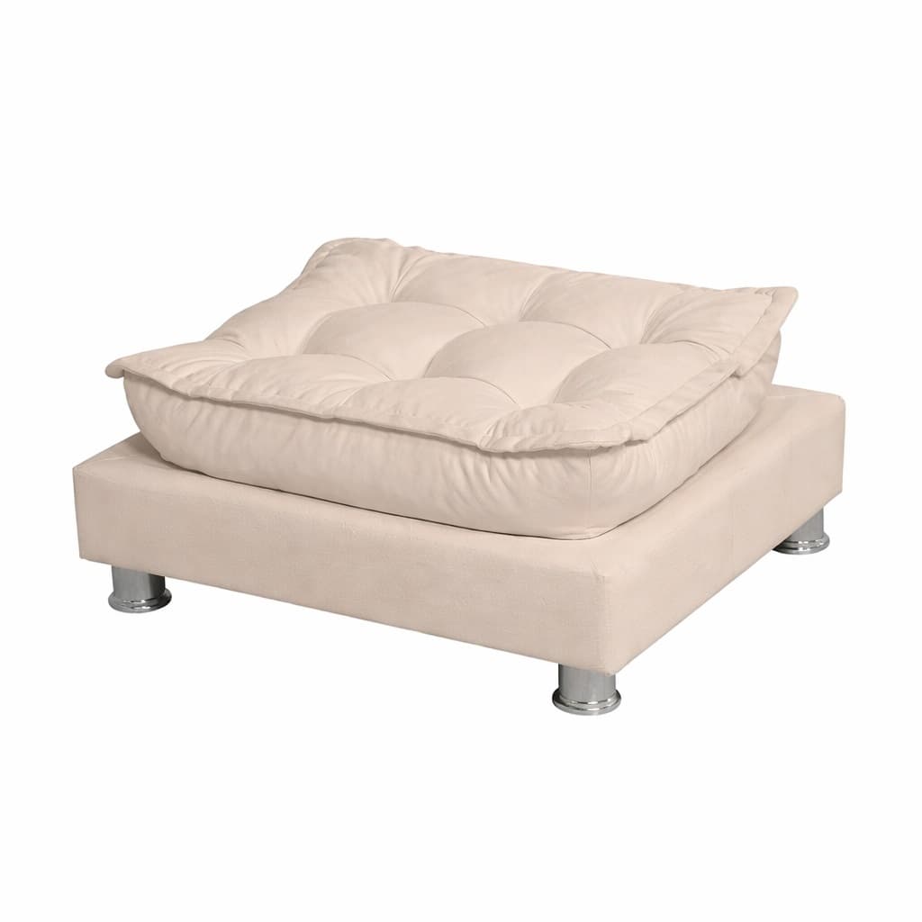 Descanso de Pés Premium – Conforto em Suede e Maciez de Nuvem