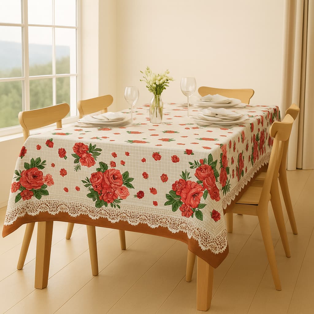 Toalha de Mesa Tecido Premium 04 Lugares 1,40x1,50 Restaurantes Bares Cozinha Copa