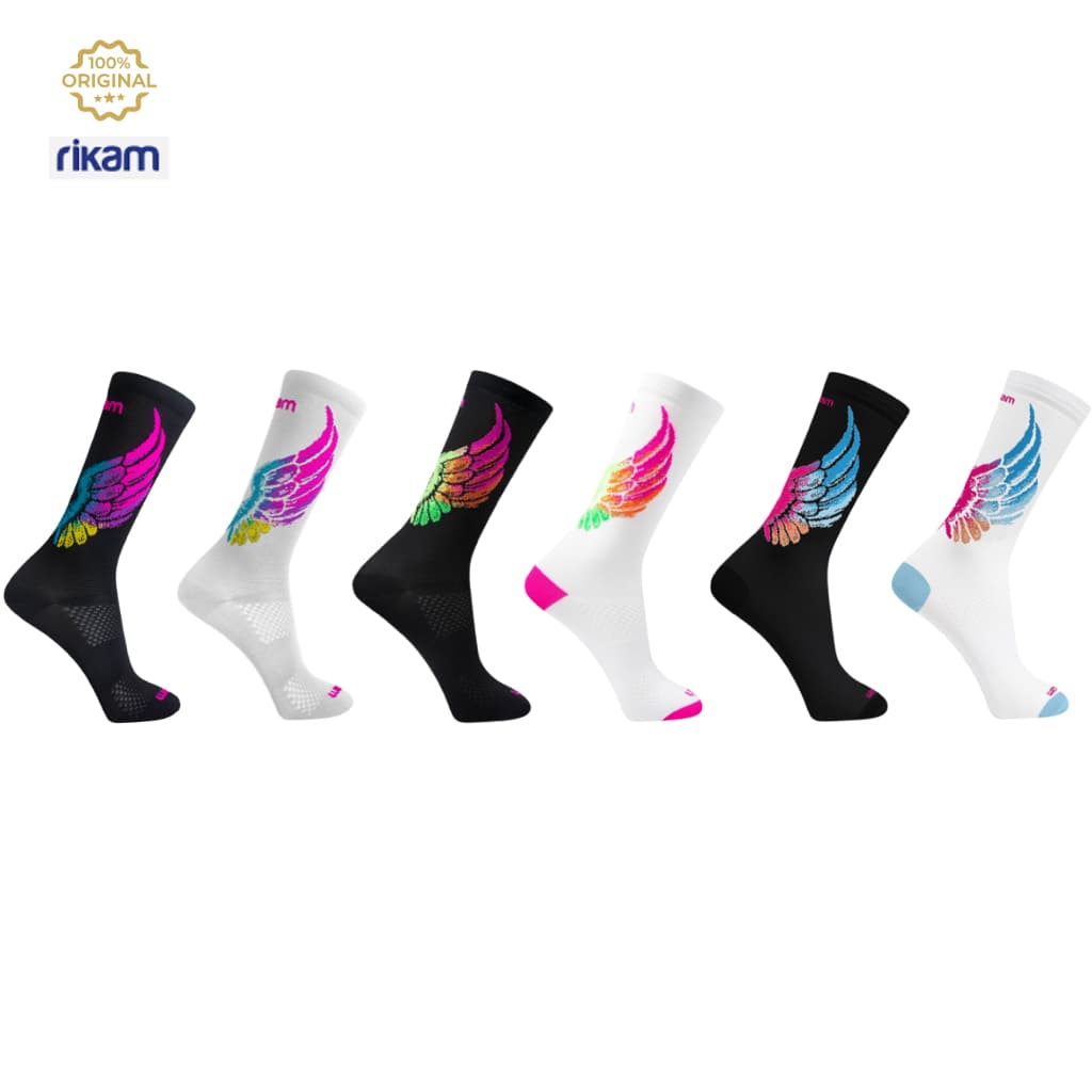 Kit 2 Meia Bike ASA Feminina Alta Qualidade Corrida Ciclismo Performance - Rikam (Linha Premium)