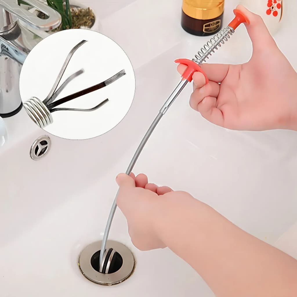 Desentupidor com Garra Flexível 90 cm para Pias, Ralos e Canos,pesca parafuso porcas mecânico