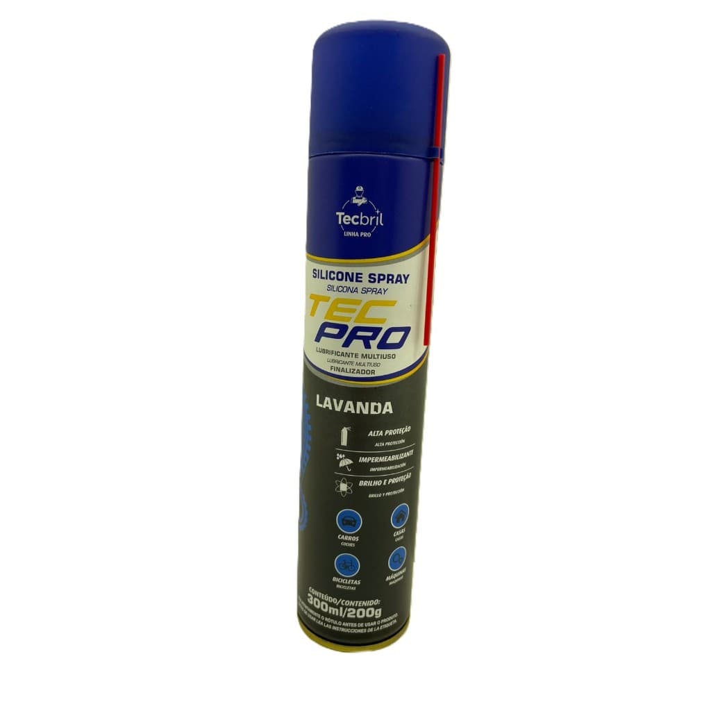 Silicone Spray Multiuso finalizador Tec Pro Tec Bril Lavanda 300ml