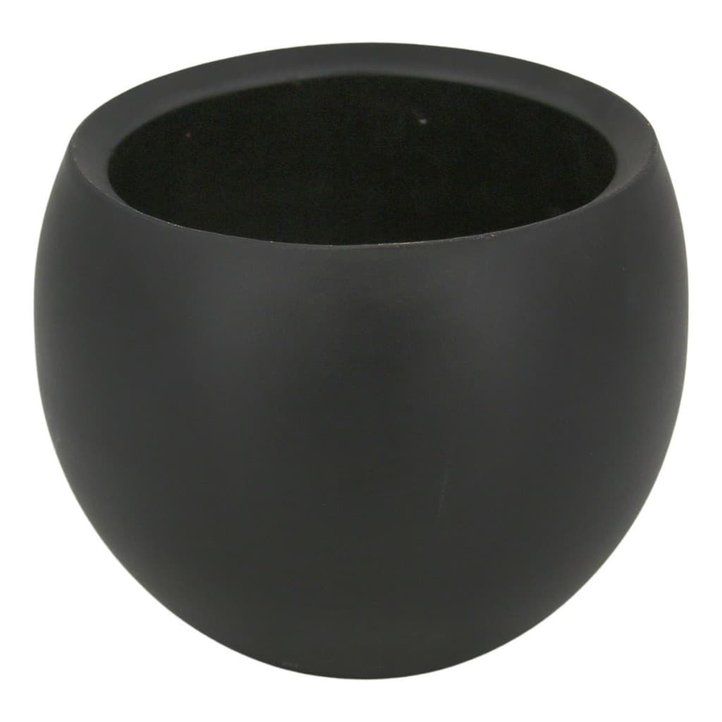 Vaso Cresta De Cerâmica Holandesa D17 A13 Cores Preto Liso