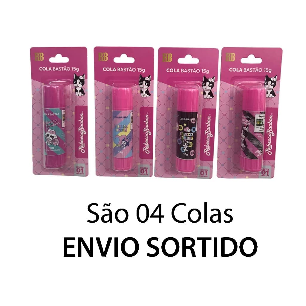 Cola Bastão Rebecca Bonbon c/ 04 unidades RB0502