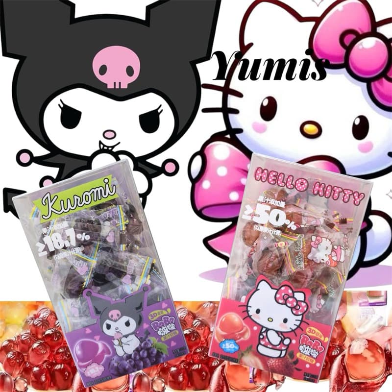 Bala de Goma 3D Hello Kitty Morango 103g