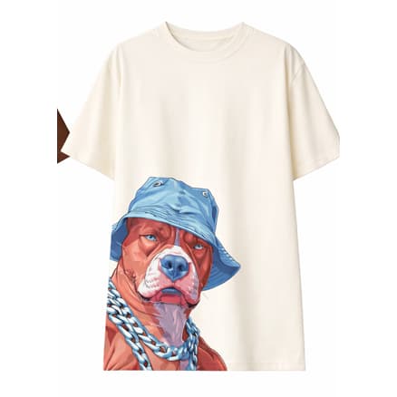 Camiseta Oversized Pitbull Street – Estampa Inferior | Estilo Urbano