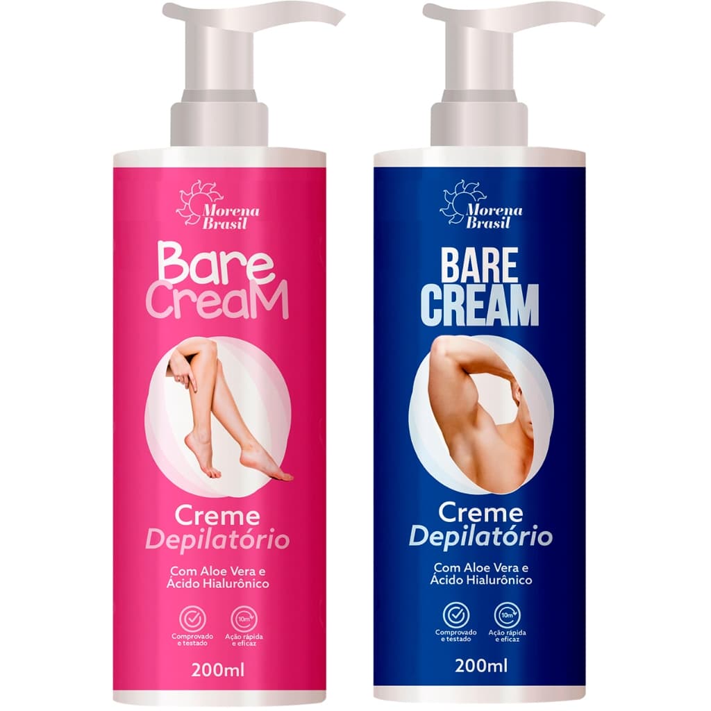 Creme Depilatório 💙 Masculino e 💗 Feminino | Depilação rápida, Sem dor e Sem Laminas!