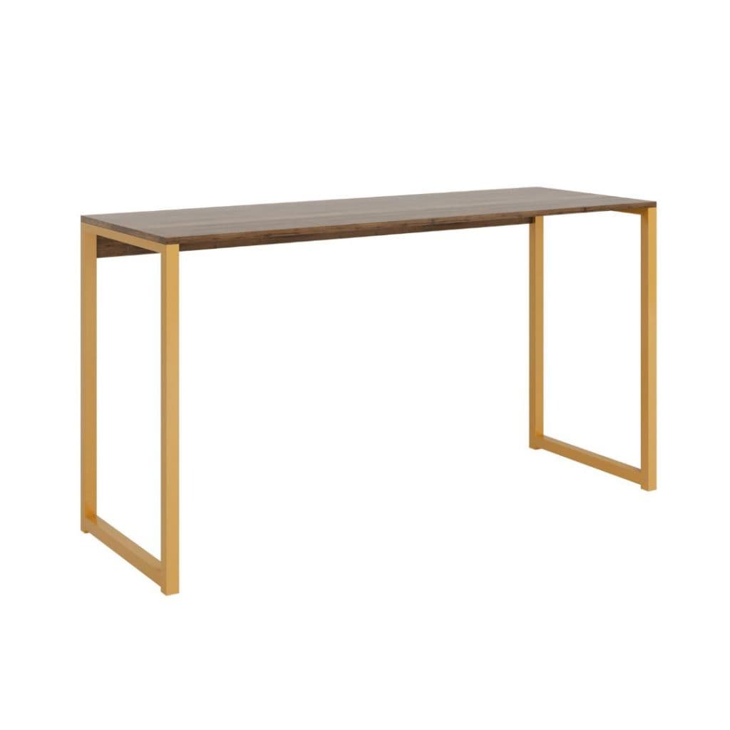 Avaliando Mesa Escrivaninha Industrial Desk 90 Color Pés de Ferro Canela Dourado