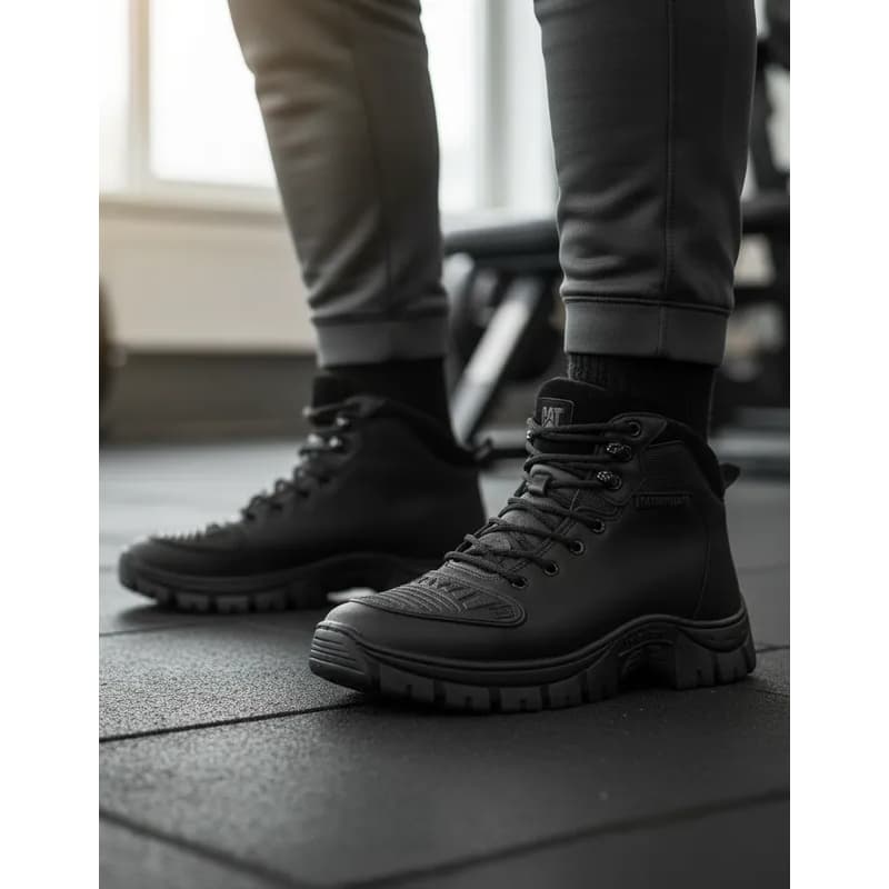 Bota Cat Black Masculino Trilha Adventute Motociclista Solado Tratorado Resistente Tamanho Espacial 38 ao 45