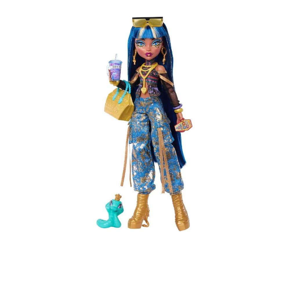 Boneca Monster High Cleo de Nile Pet Hissette Novo Visual