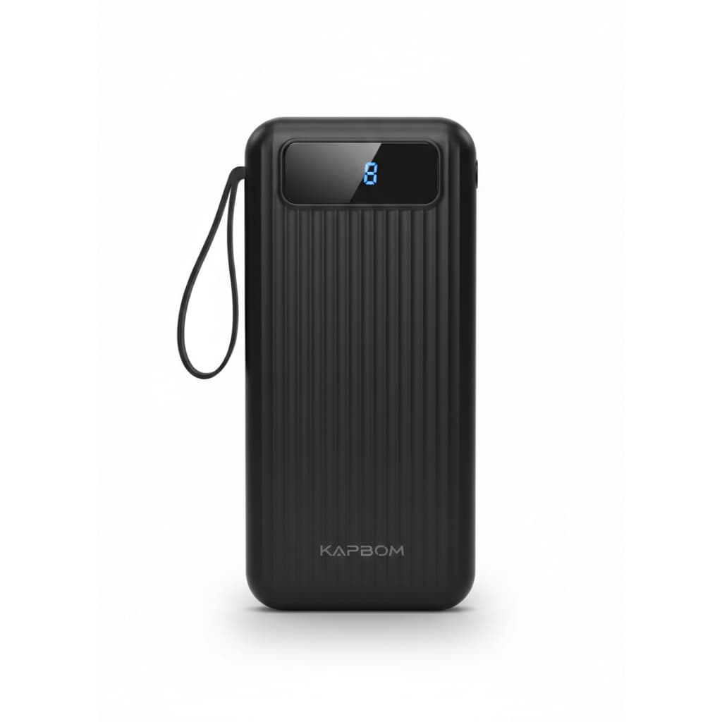 KAPBOM Carregador Portátil Power Bank 10000mah Visor Digital LED 4 Cabos KA9565