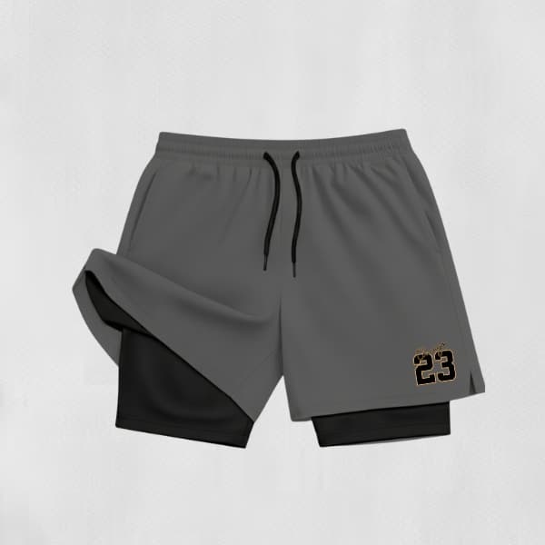 Bermuda De Compressão Dry-fit GDA 2 Em 1 - C.C.G23 01 - Corrida Com Suporte Muscular e Liberdade de Movimento
