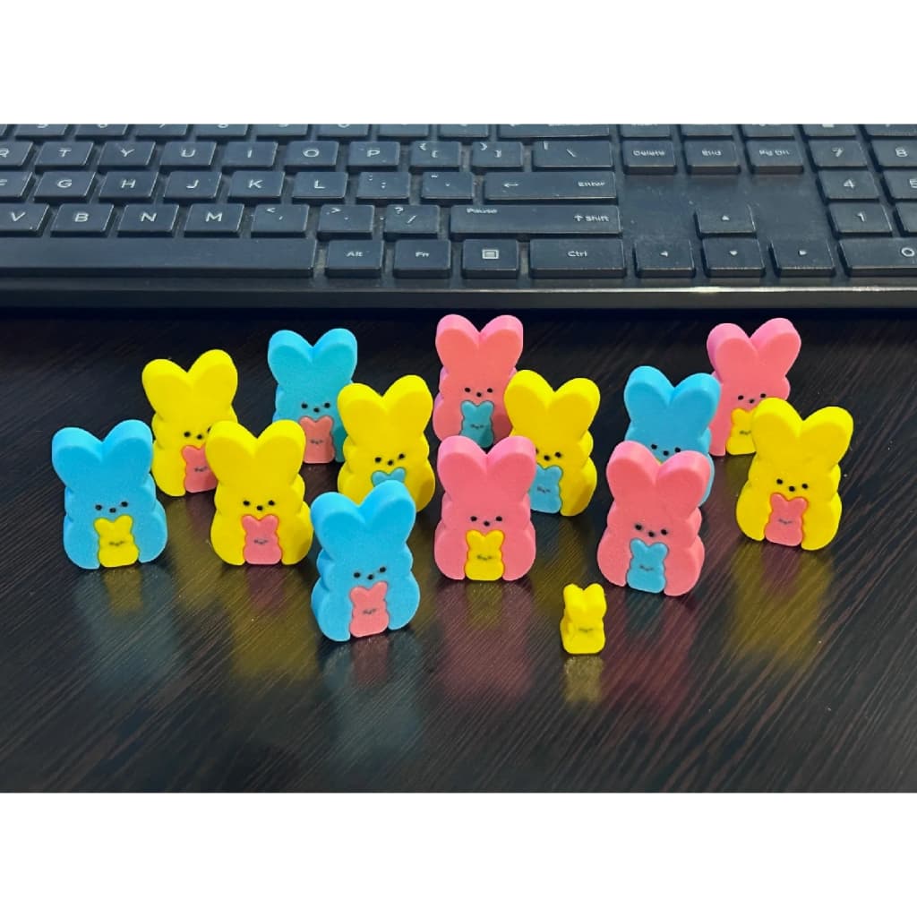 Kit Coelhinhos Decorativos de Páscoa | 10, 15 ou 20 Unidades | Enfeite Fofo | Lembrancinha | Impressão 3D páscoa
