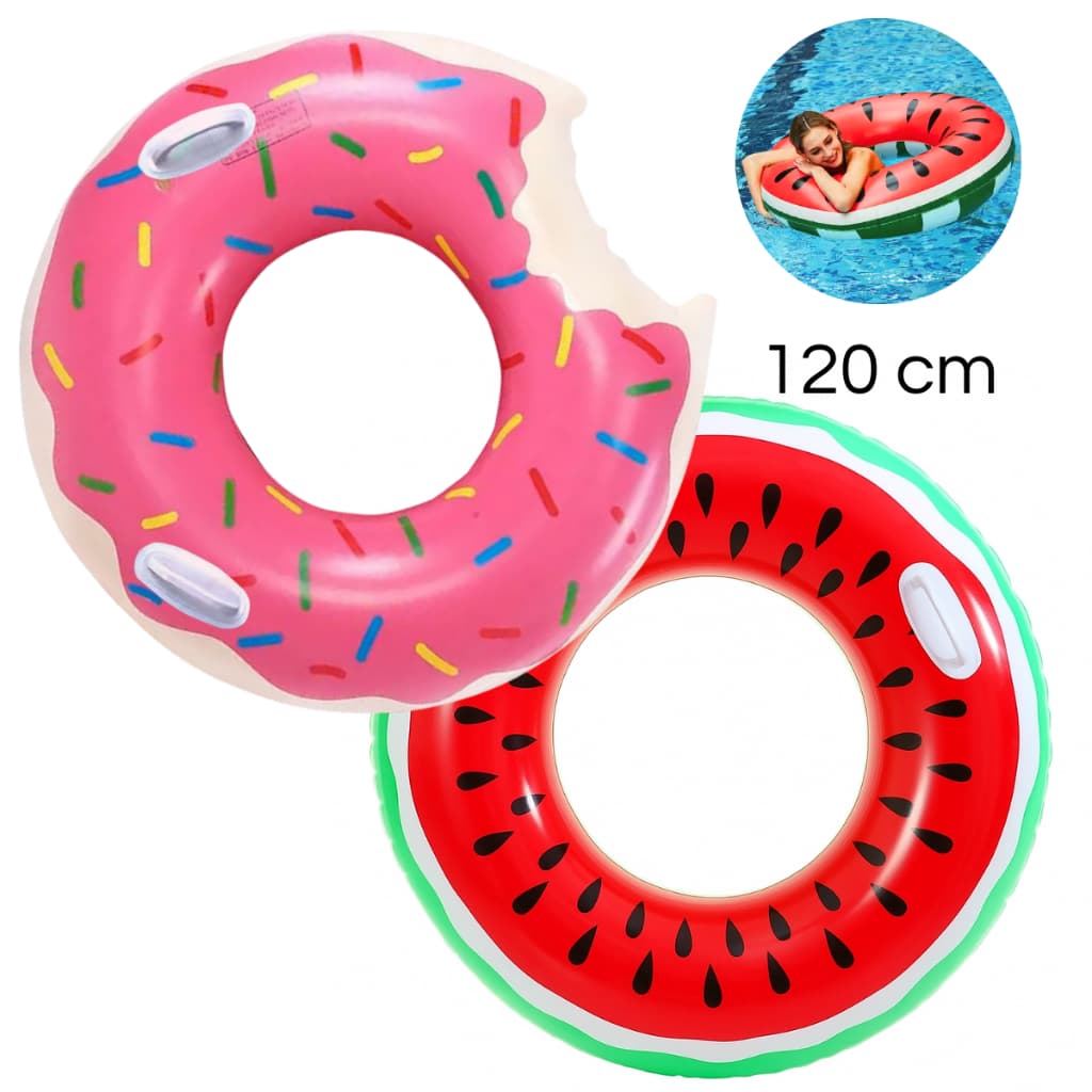 Boia Piscina Inflavel Rosquinha Criança Adulto Grande Praia 120cm