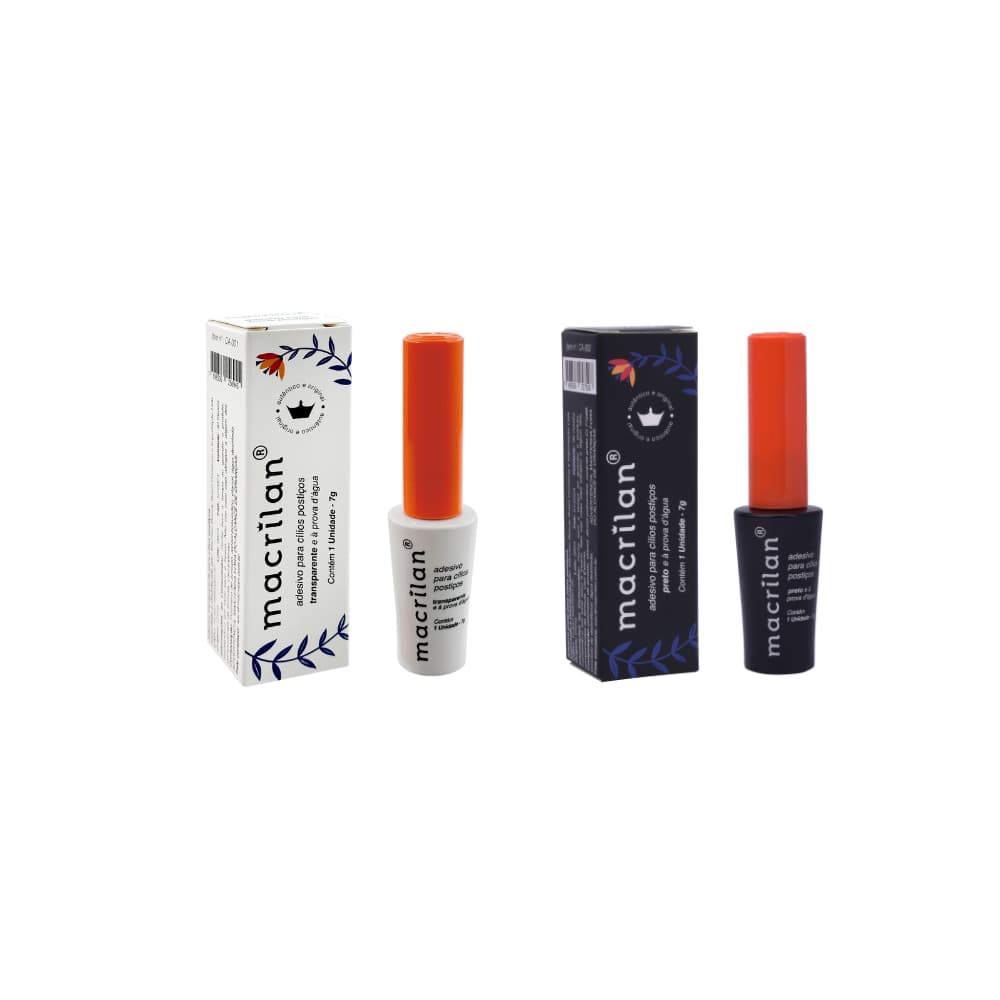 Kit De Cola Para Cílios Postiços - Macrilan - CA-001+CA-002