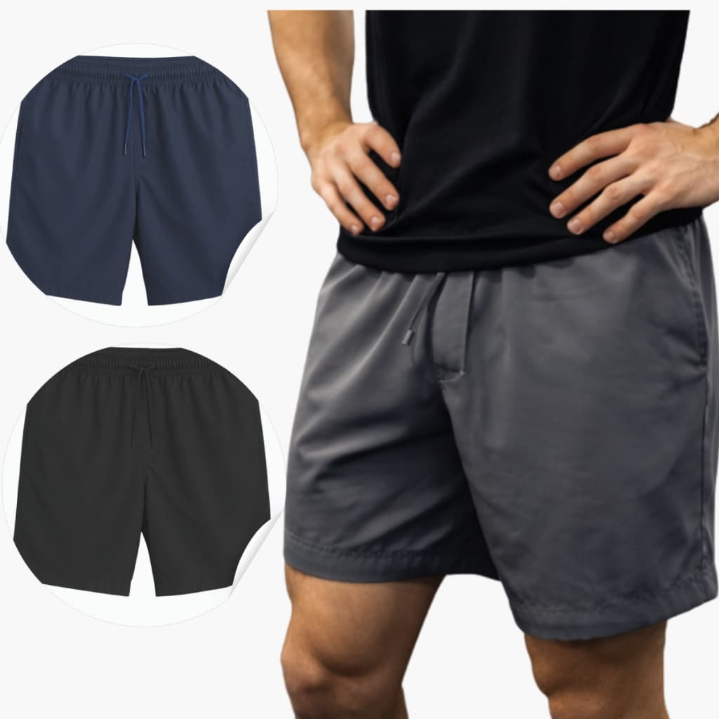 Bermuda Tactel Masculina Não Amassa Corrida Treino Inverno