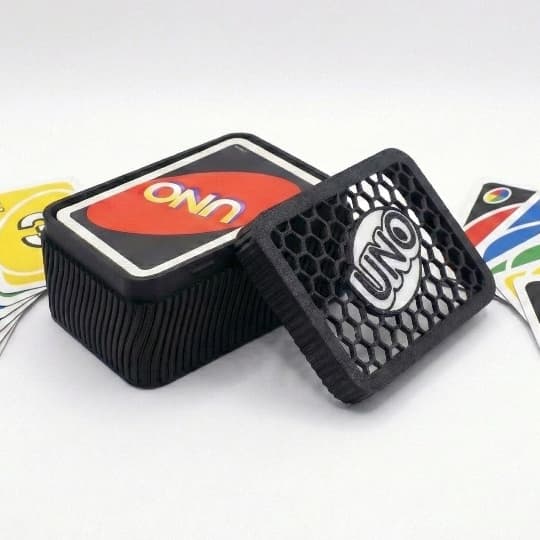 Caixa Box para Uno Baralho Case Jogo Uno Box Organizador