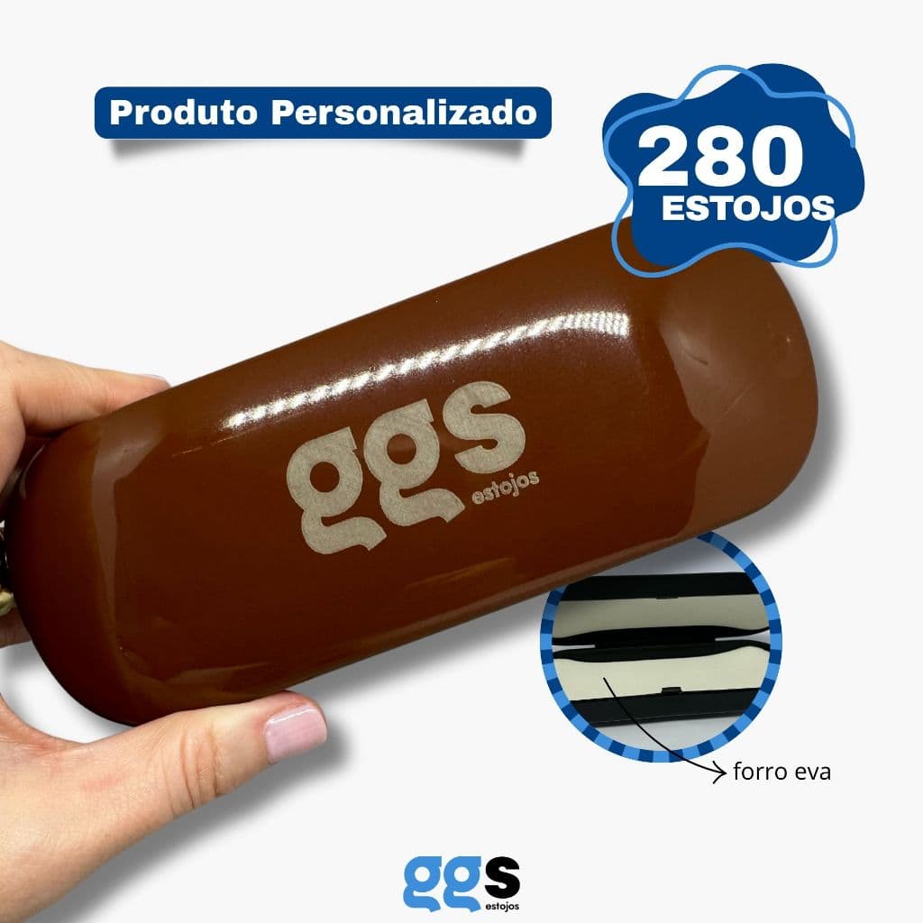 280 Estojos para Óculos Receituários Personalizados Daytona com forro eva