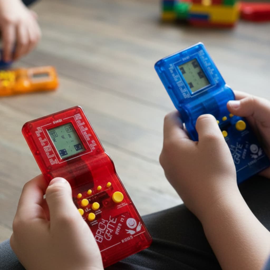 BRICK GAME COLORIDO 9999 JOGOS EM 1 MINI GAME PORTÁTIL