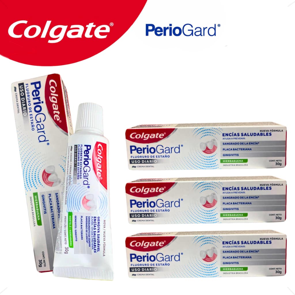 Kit com 3 ou 6 Pasta de Dente Creme Dental Colgate Periogard Hortelã 30gr cada