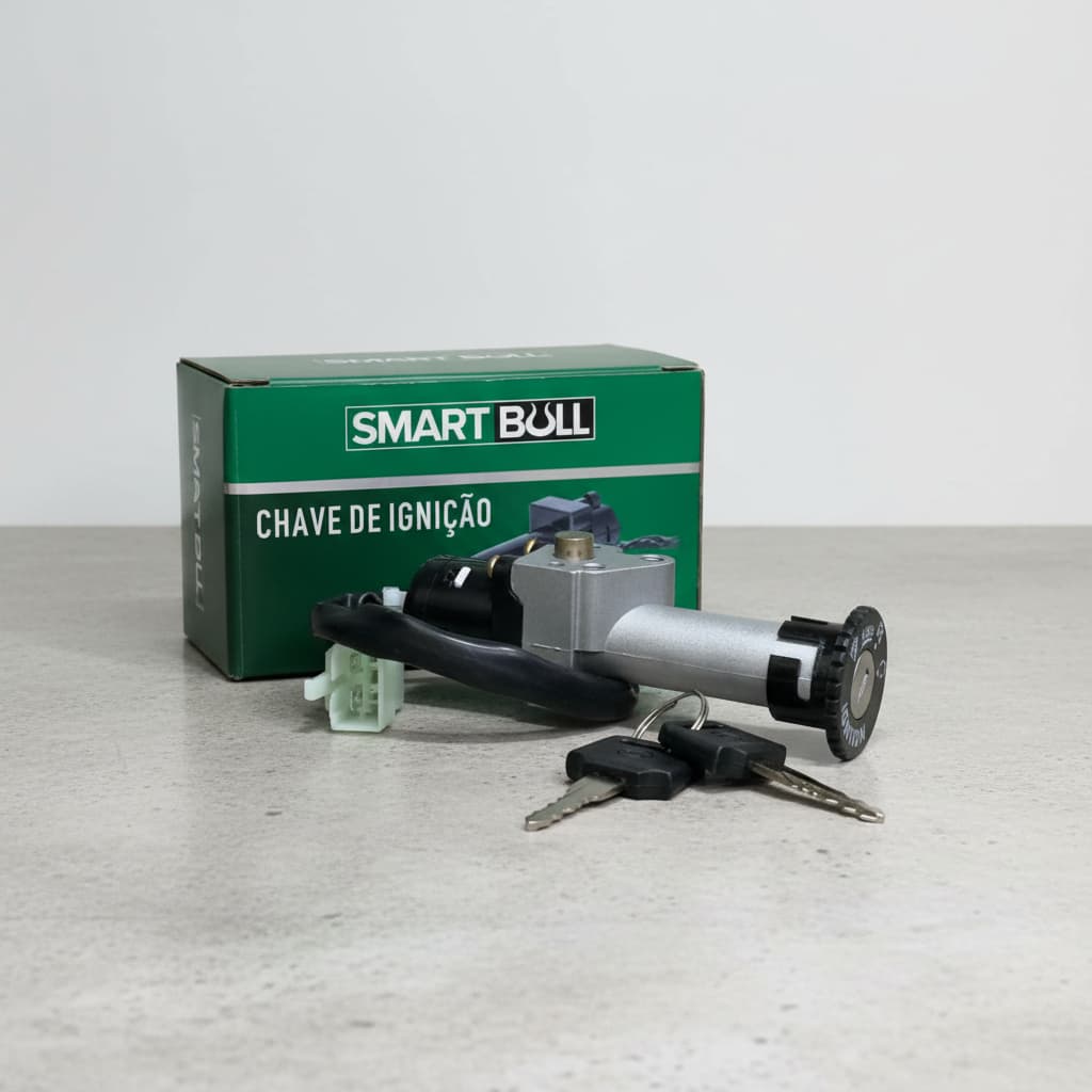 Chave de Ignição Moto Shineray Jet 50cc c/Reserva Smart Fox
