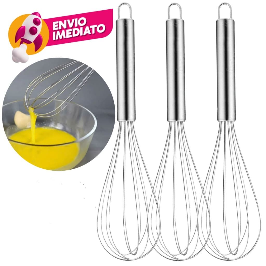 Batedor Clara Neve Misturador Ovos Creme Em Aço Inox Fue Manual Utensilio Cozinha Confeitaria
